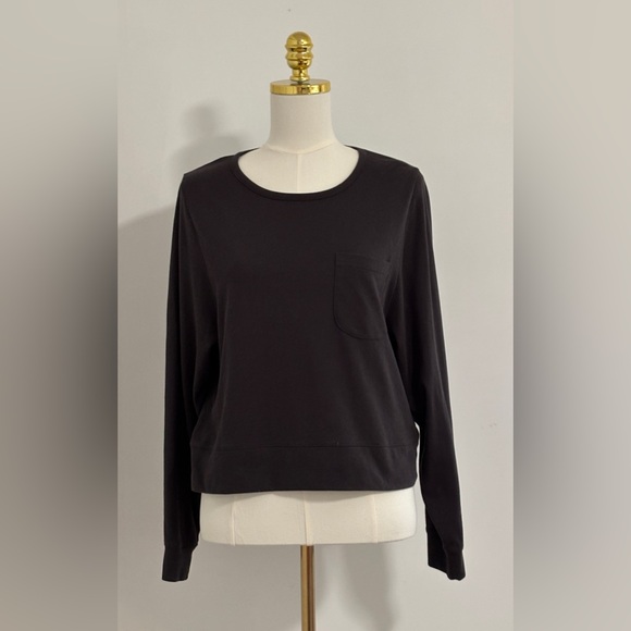 Madewell Black Crewneck Sweatshirt with Front Pocket – Size M - Picture 1 of 13